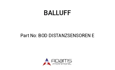 BOD DISTANZSENSOREN E									