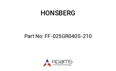 FF-025GR040S- 210