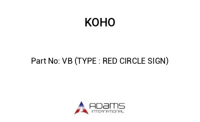 VB (TYPE : RED CIRCLE SIGN)