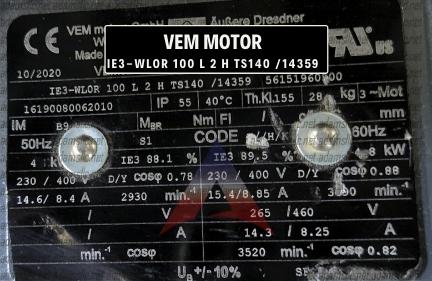WLOR 100 L 2 IE3 H TS140 /14359